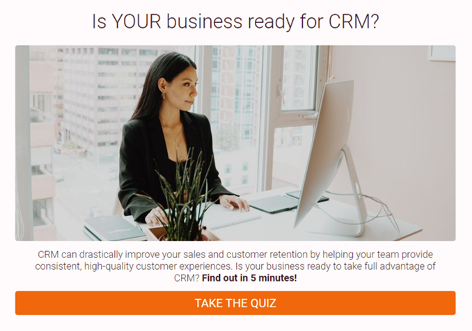 CRM Readiness Quiz Cover Page